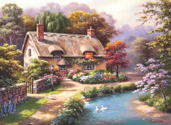 Duck Path Cottage 1000 pc Jigsaw Puzzle 1047