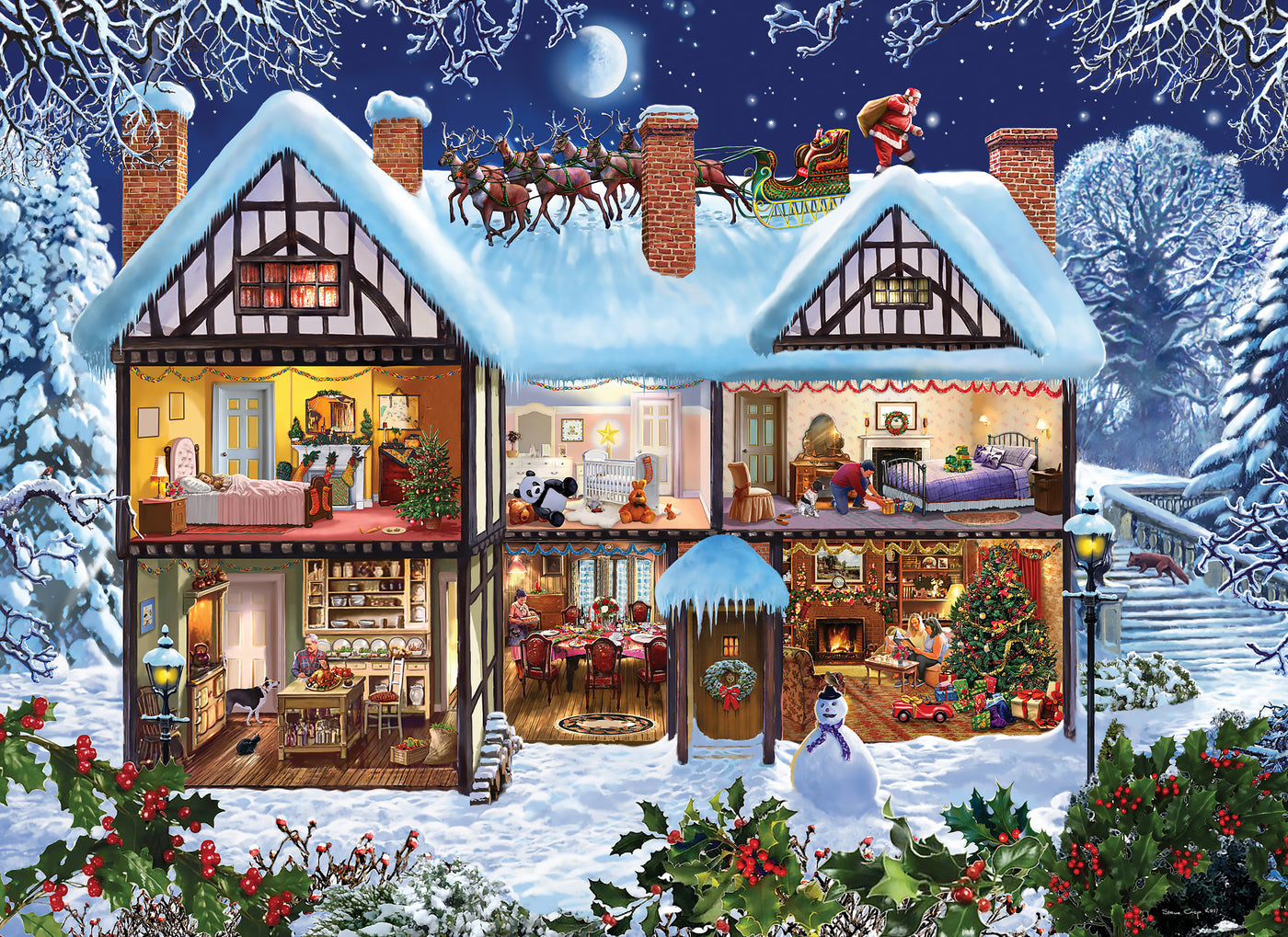 Seasons House 1000 pc Jigsaw Puzzle 1105
