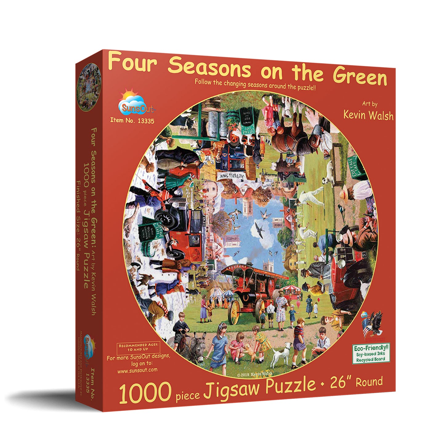 Four Seasons on the Green 1000 pc Round Jigsaw Puzzle 13335