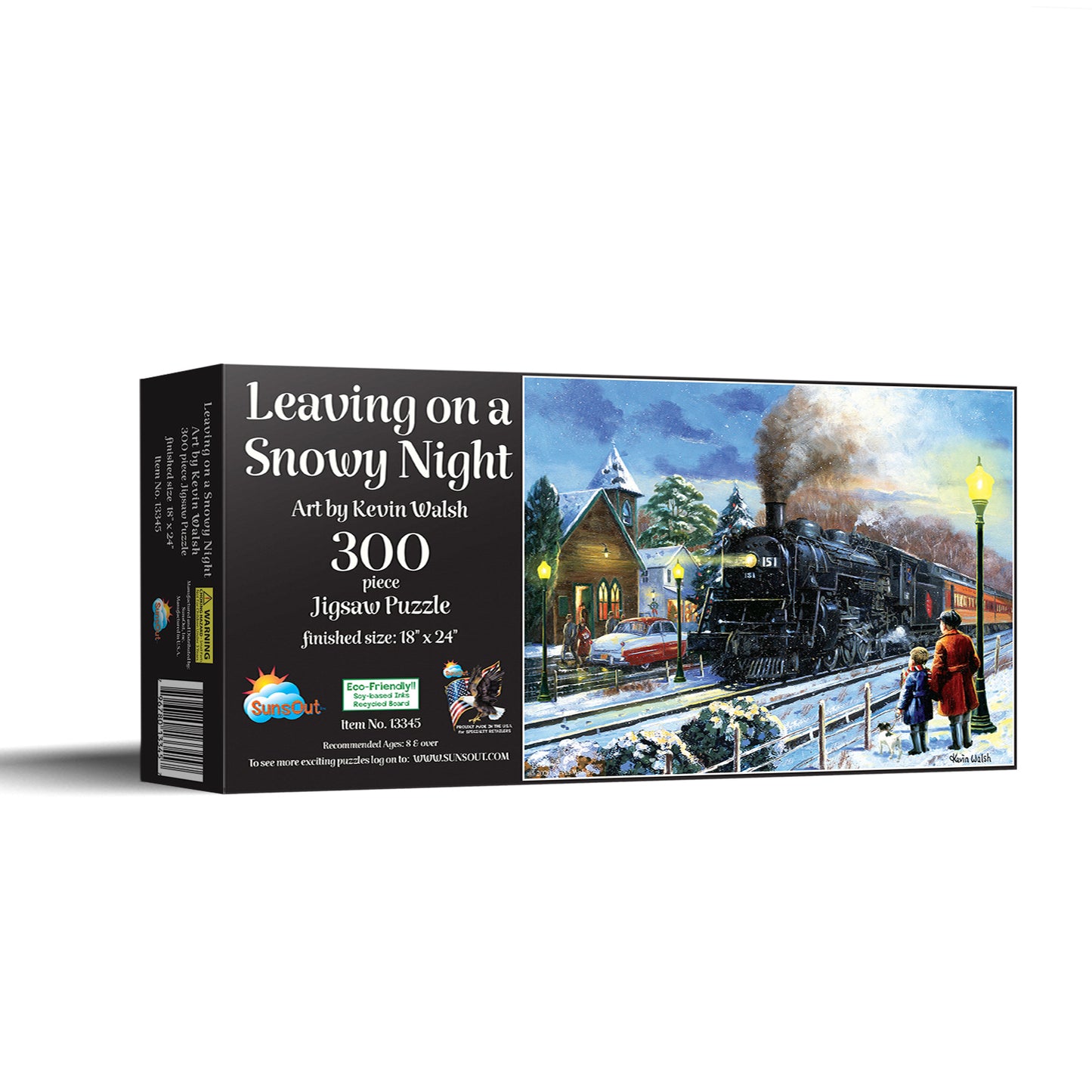 Leaving on a Snowy Night 300 pc Jigsaw Puzzle 13345