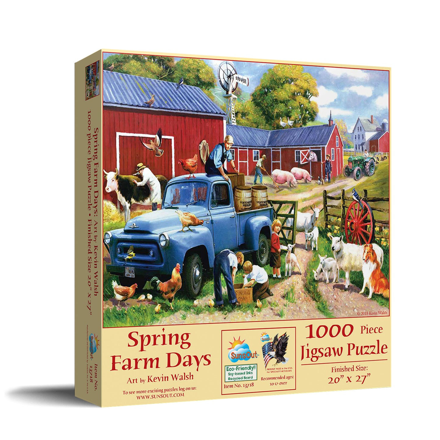 Spring Farm Days 1000 pc Jigsaw Puzzle 13718