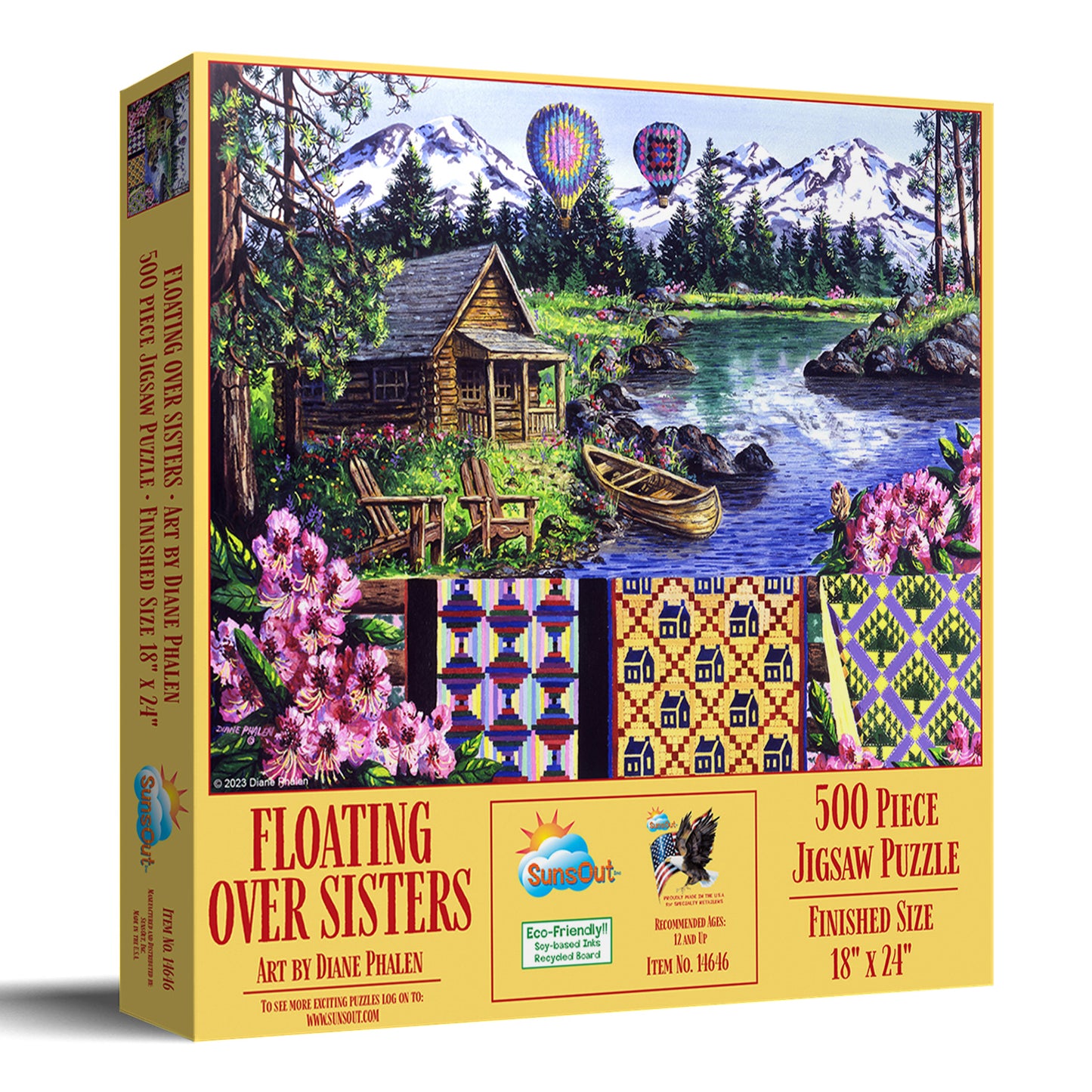 Floating over Sisters 500 pc Jigsaw Puzzle 14646