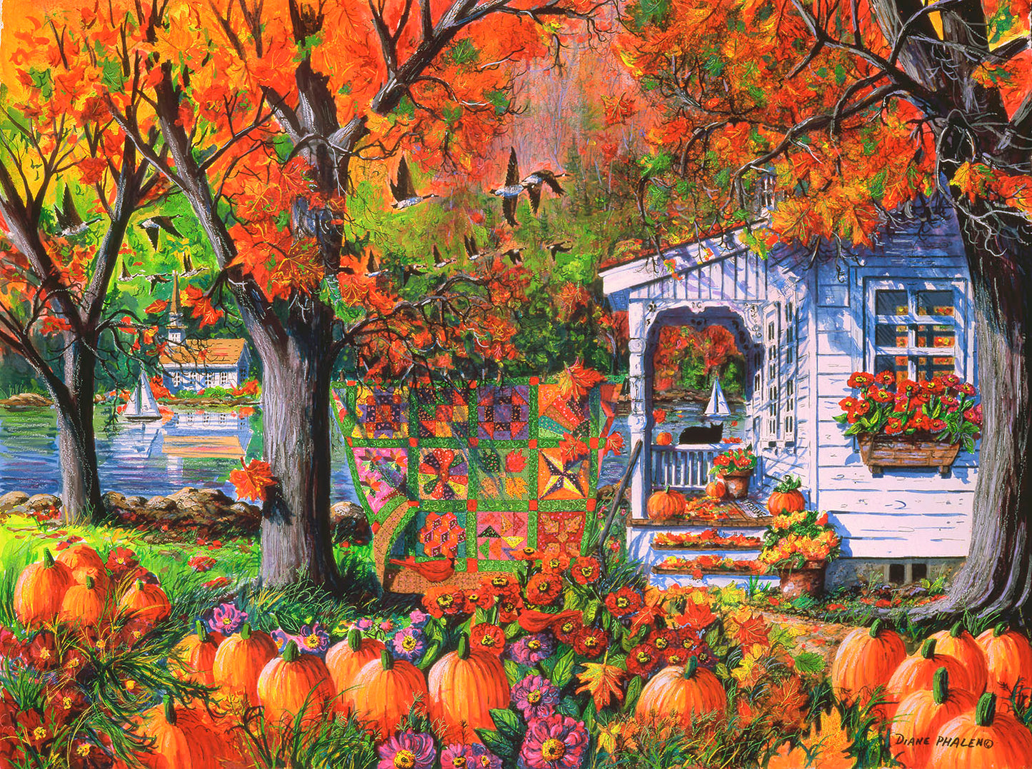 Autumn Patchwork 1000 pc Jigsaw Puzzle 14670