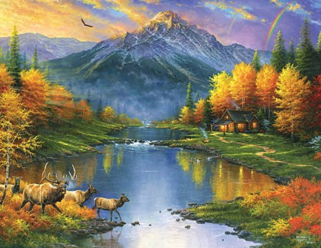 Mountain Retreat 1000 pc Large Pieces Jigsaw Puzzle 69611