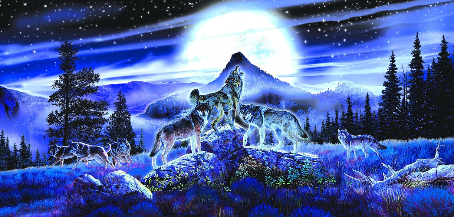 Night Wolves 1000 pc Jigsaw Puzzle 34626