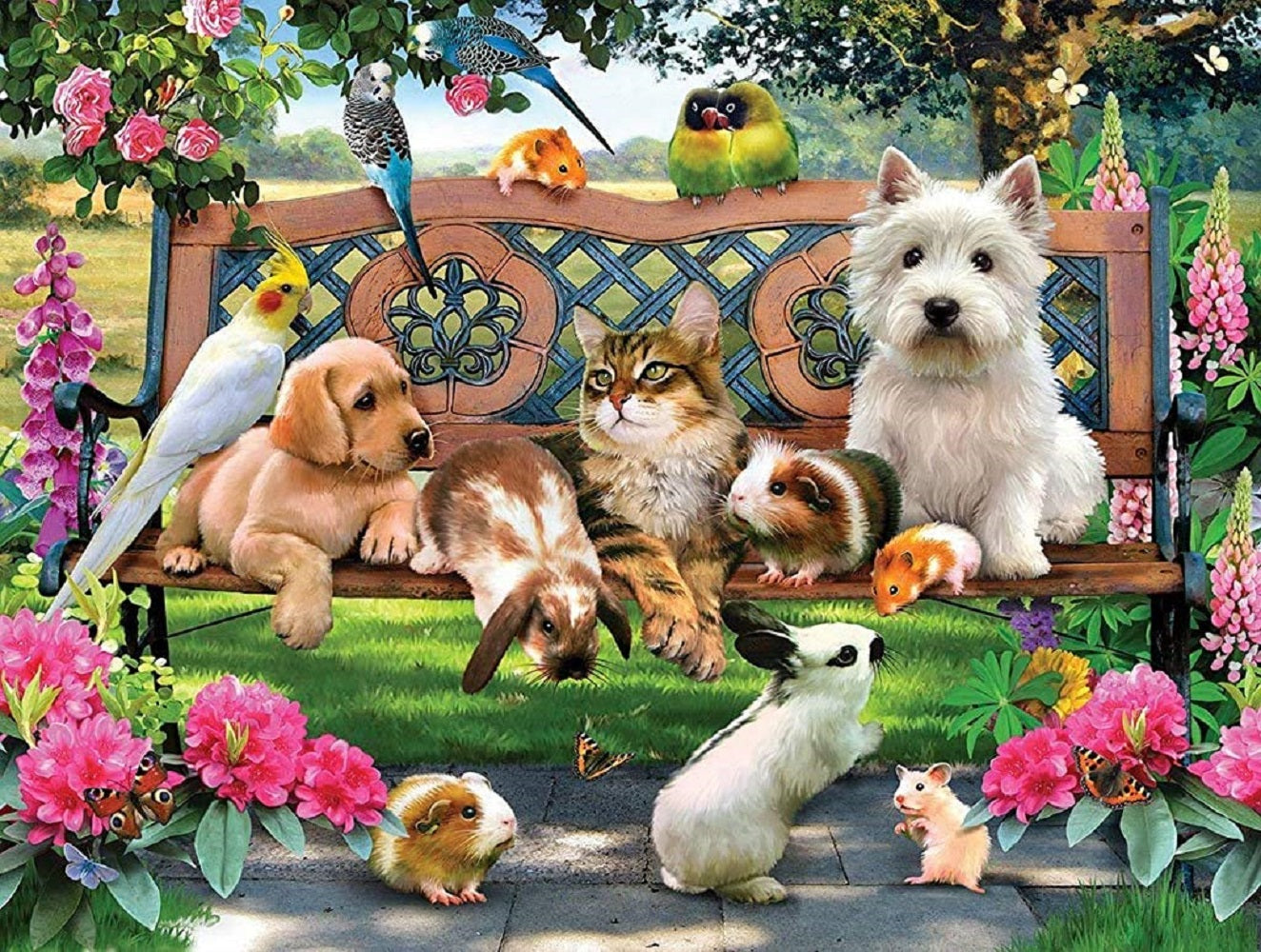 Pets in the Park 500 pc Jigsaw Puzzle 54942