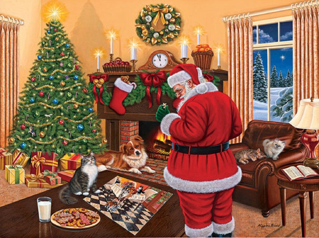 Santa Solves the Puzzle 1000 pc Jigsaw Puzzle 45865