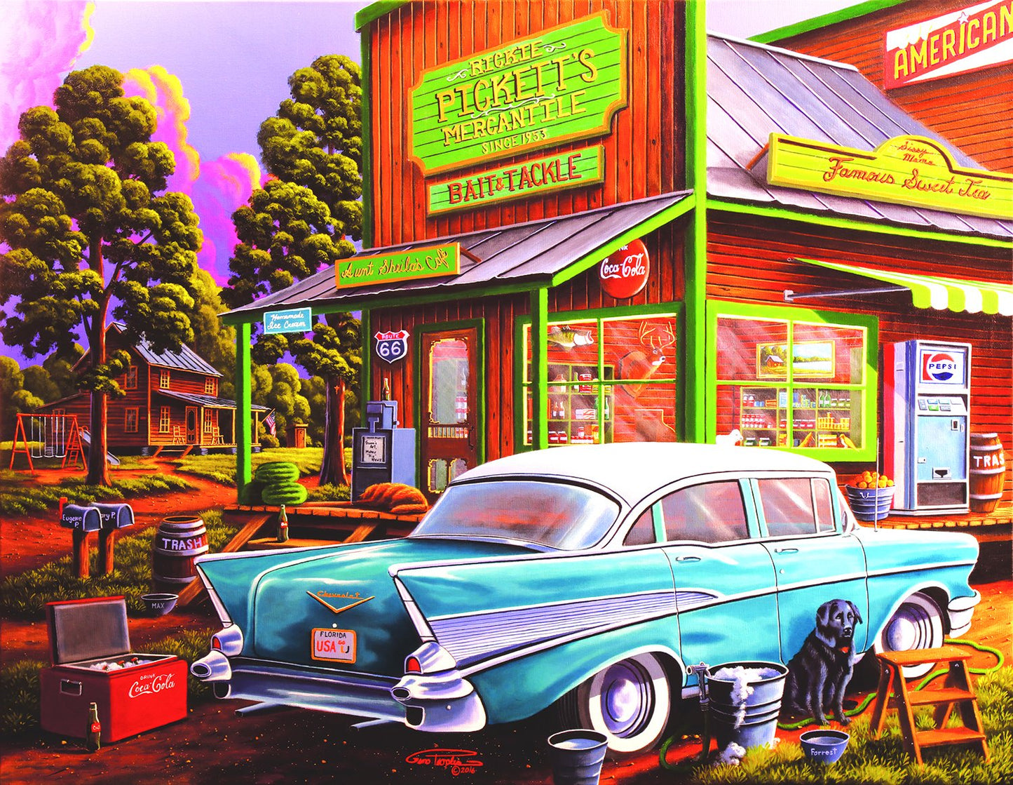 Aunt Sheila's Cafe 1000 pc Large Pieces Jigsaw Puzzle 51327