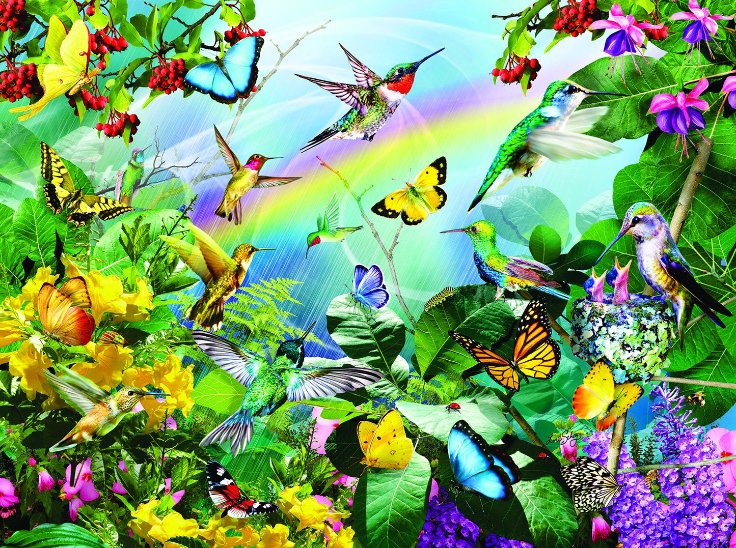 Hummingbird Sanctuary 1000 pc Jigsaw Puzzle 35002
