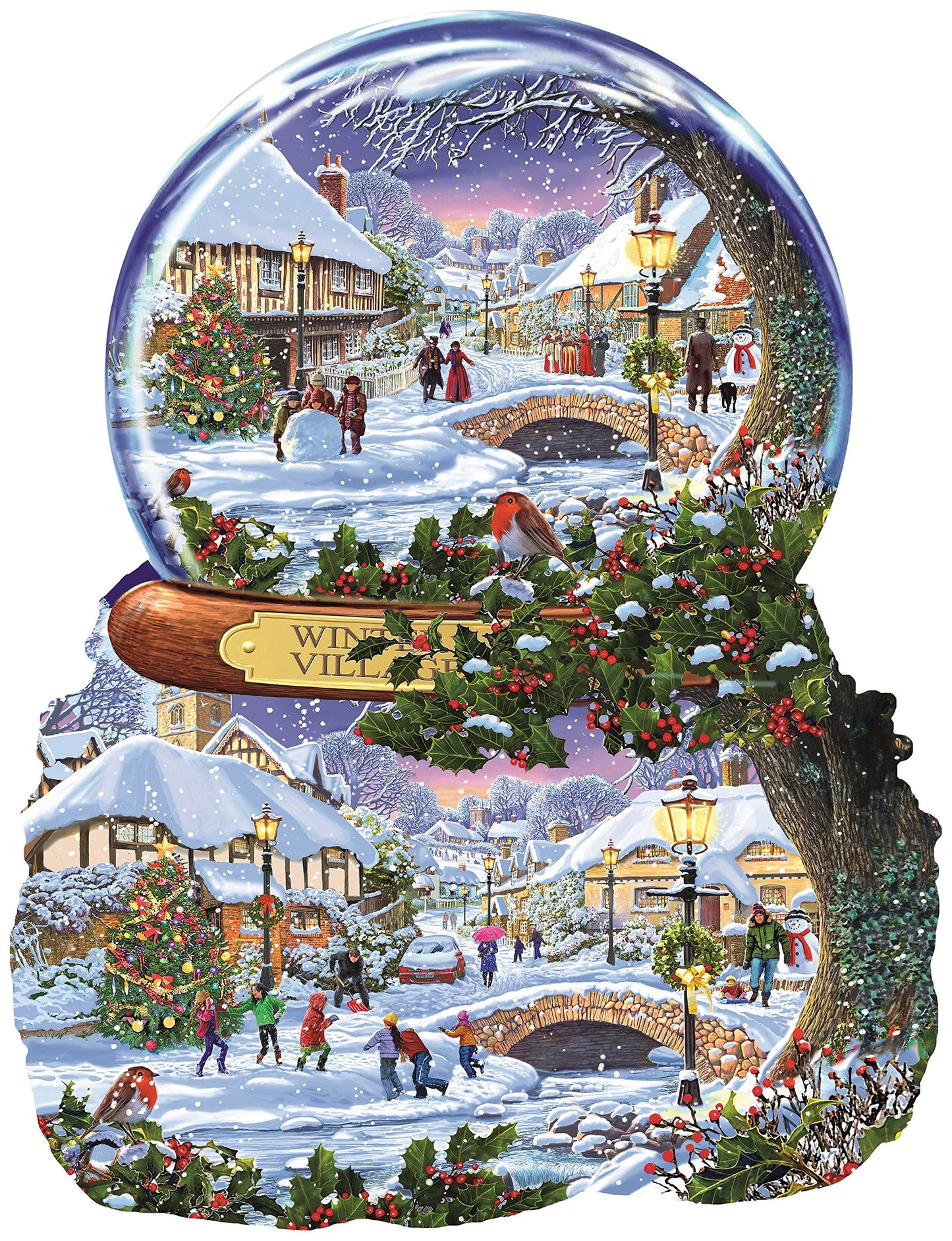Winter Village 1000 pc Special Shape Jigsaw Puzzle 97152
