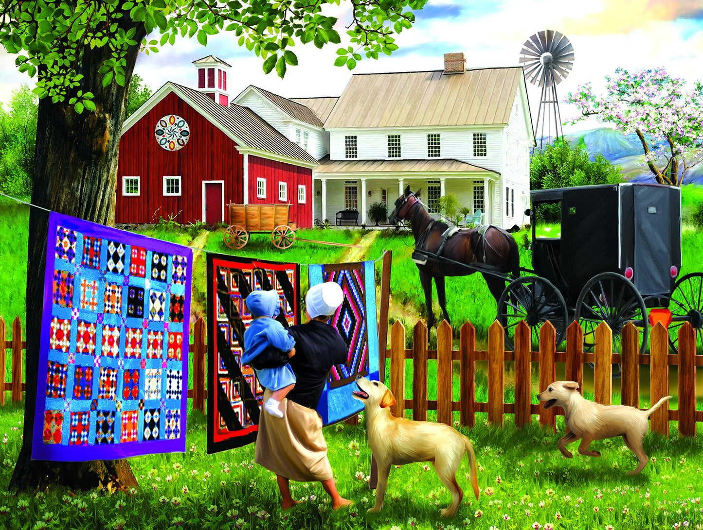 Family Homestead 500 pc Jigsaw Puzzle 28769