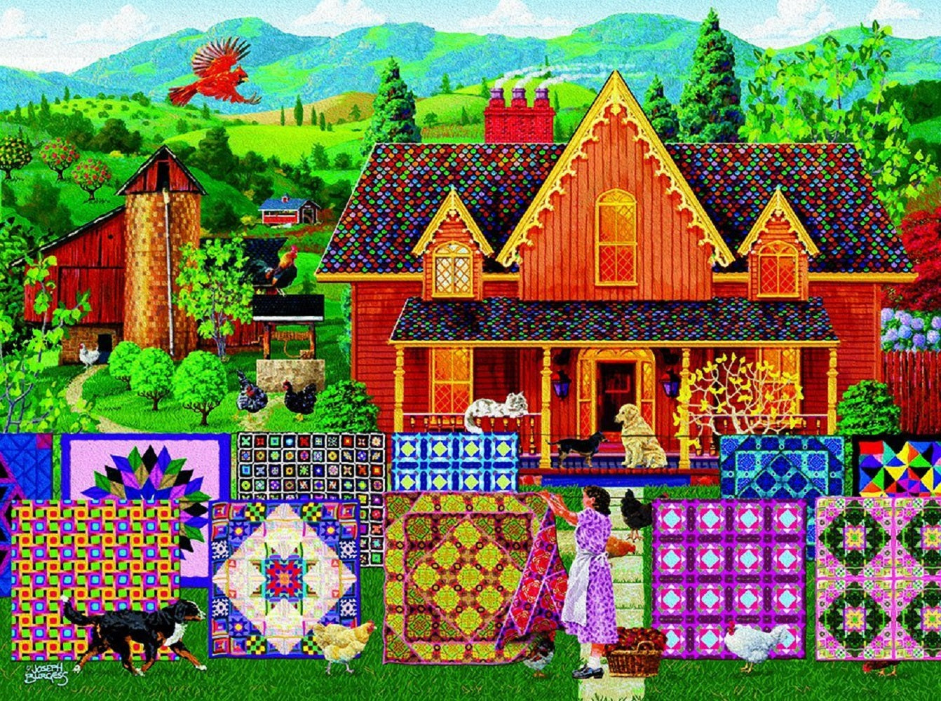 Morning Day Quilt 1000 pc Jigsaw Puzzle 38844