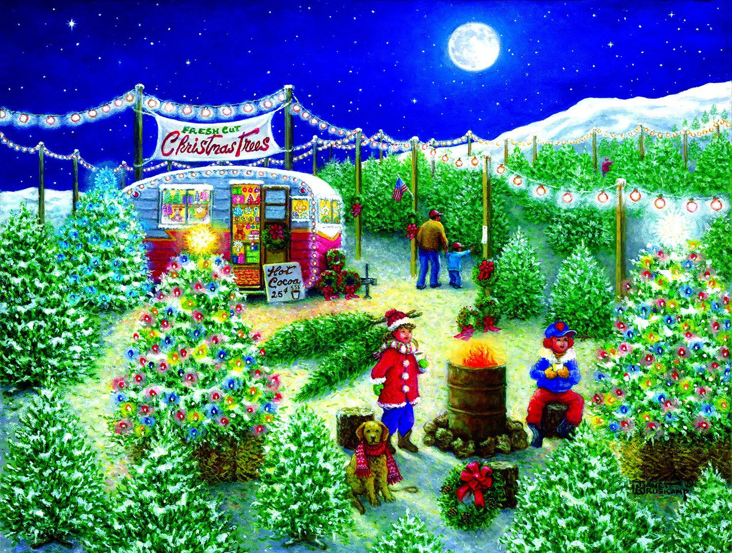 A Lot of Christmas Trees 300 pc Jigsaw Puzzle 76141