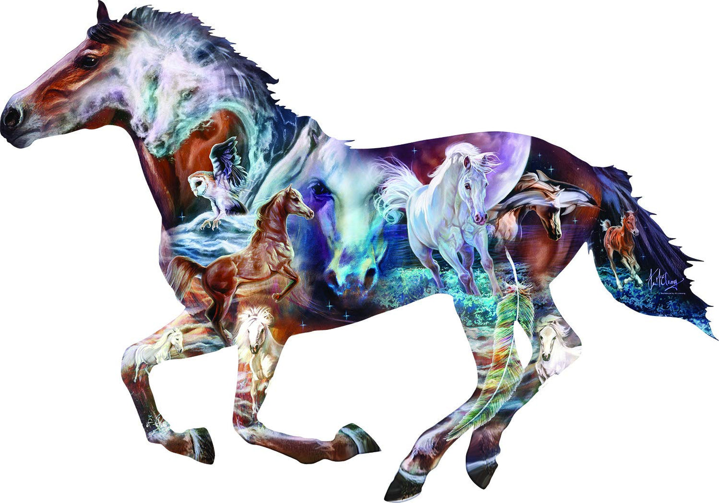 The Mystery of the Horse 800 pc Special Shape Jigsaw Puzzle 95973