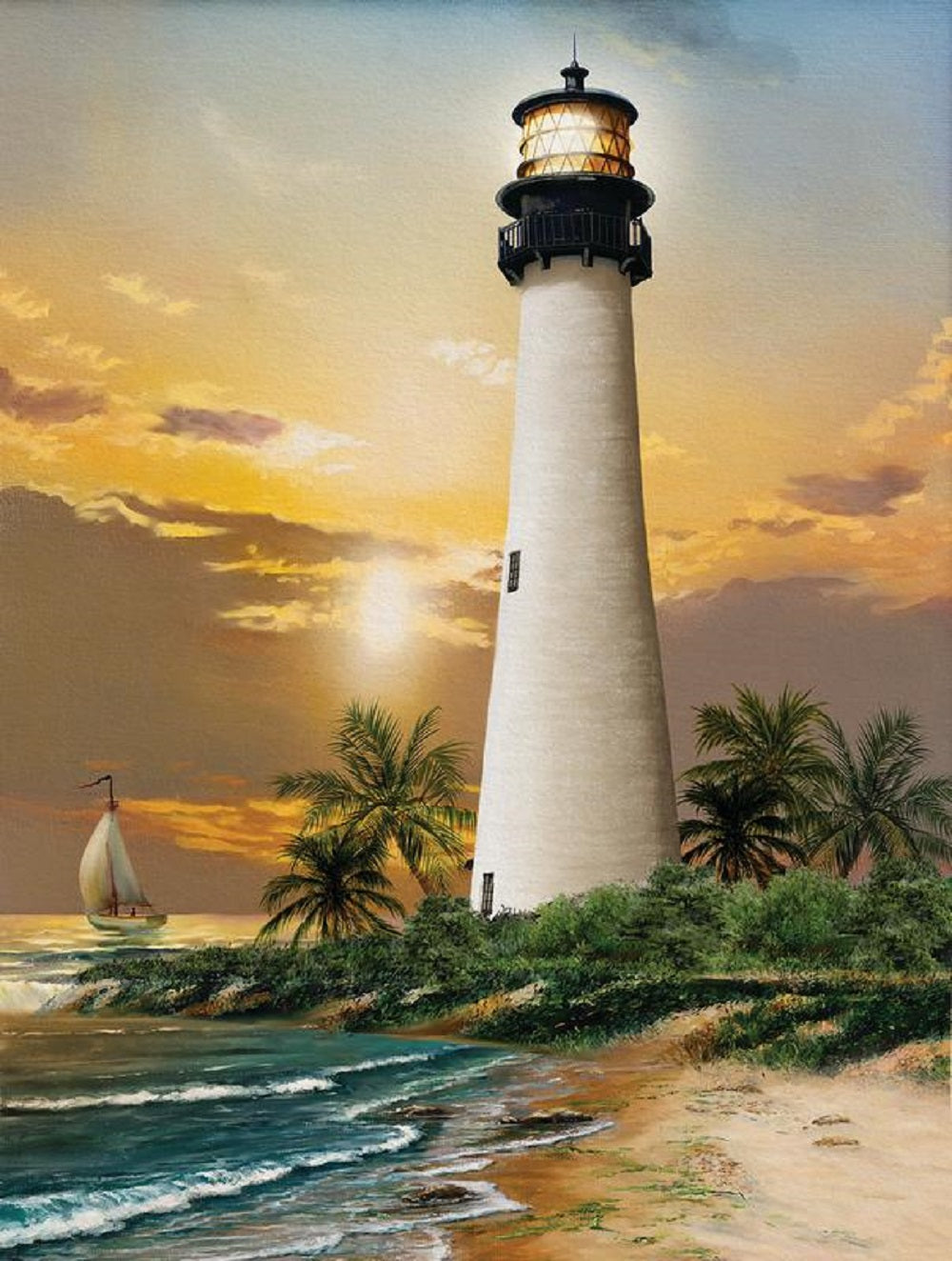 Cape Florida Lighthouse 500 pc Jigsaw Puzzle 28838