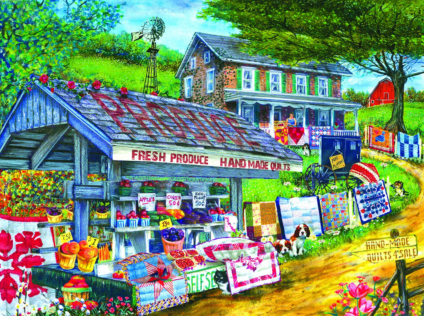 Handmade Quilts 1000 pc Jigsaw Puzzle 28607