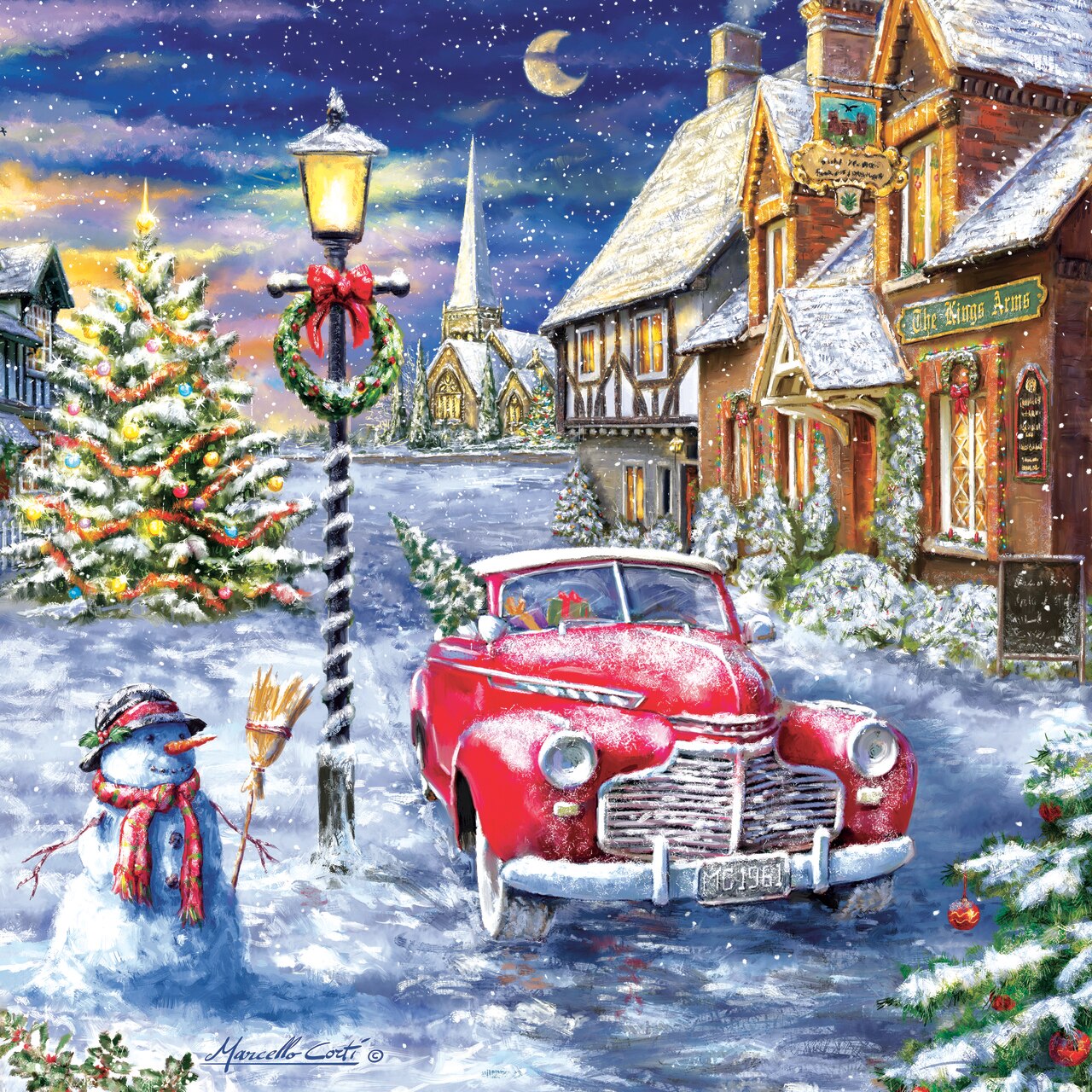A Red Car for Christmas 500 pc Jigsaw Puzzle 60668