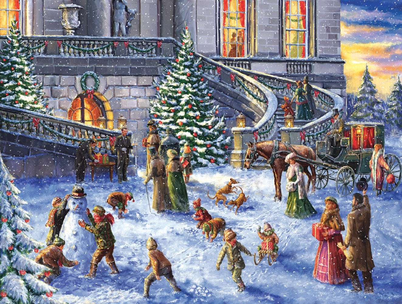 A Traditional English Christmas 300 pc Jigsaw Puzzle 60617