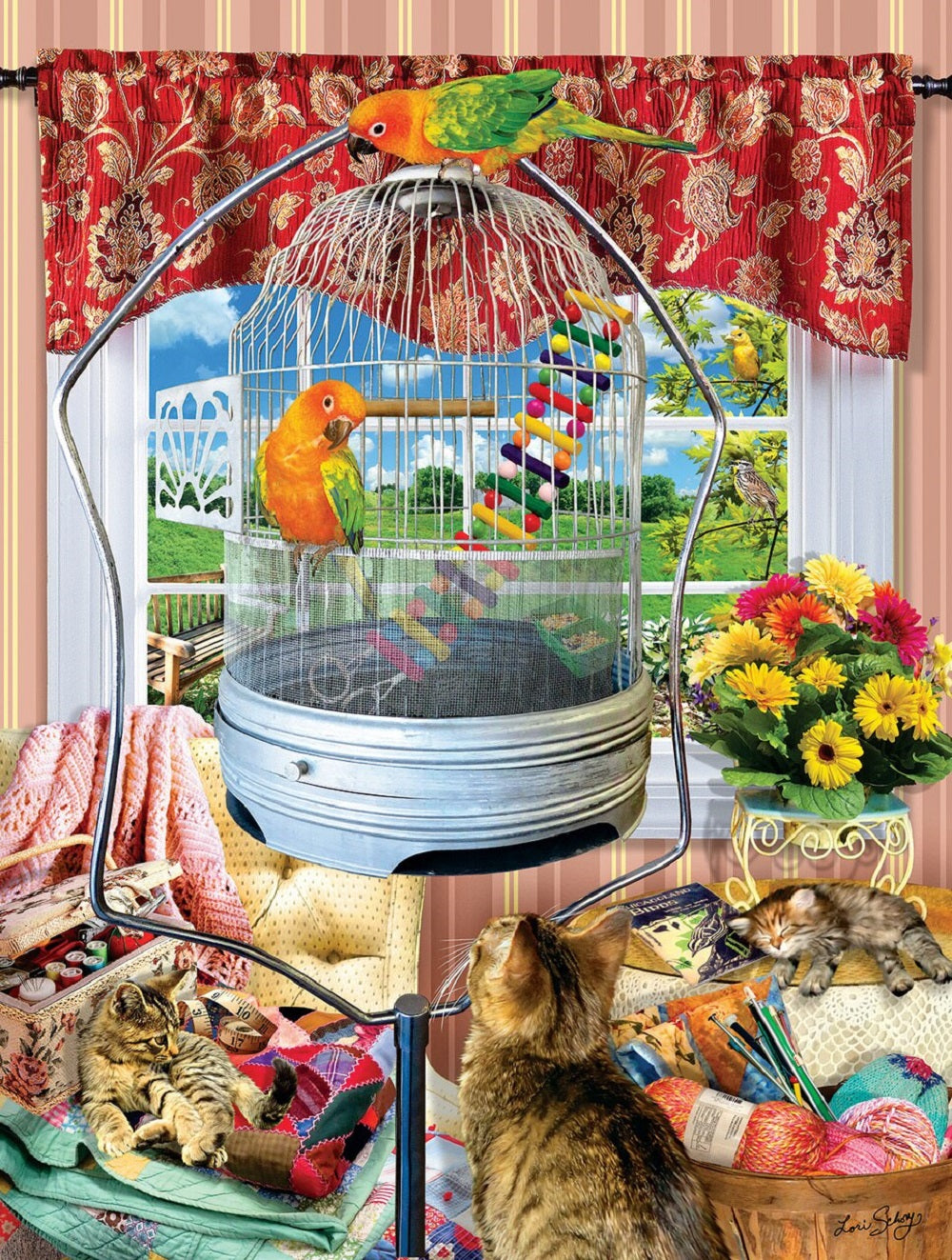 Bird Cage pc 1000 pc Jigsaw Puzzle 35072