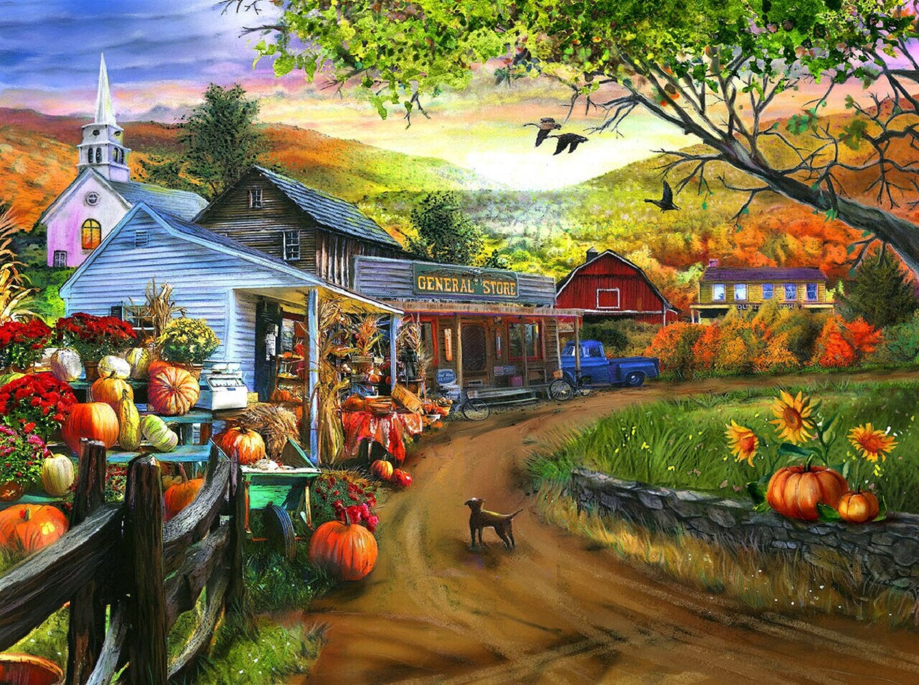 Just around the corner 500 pc Jigsaw Puzzle 28828