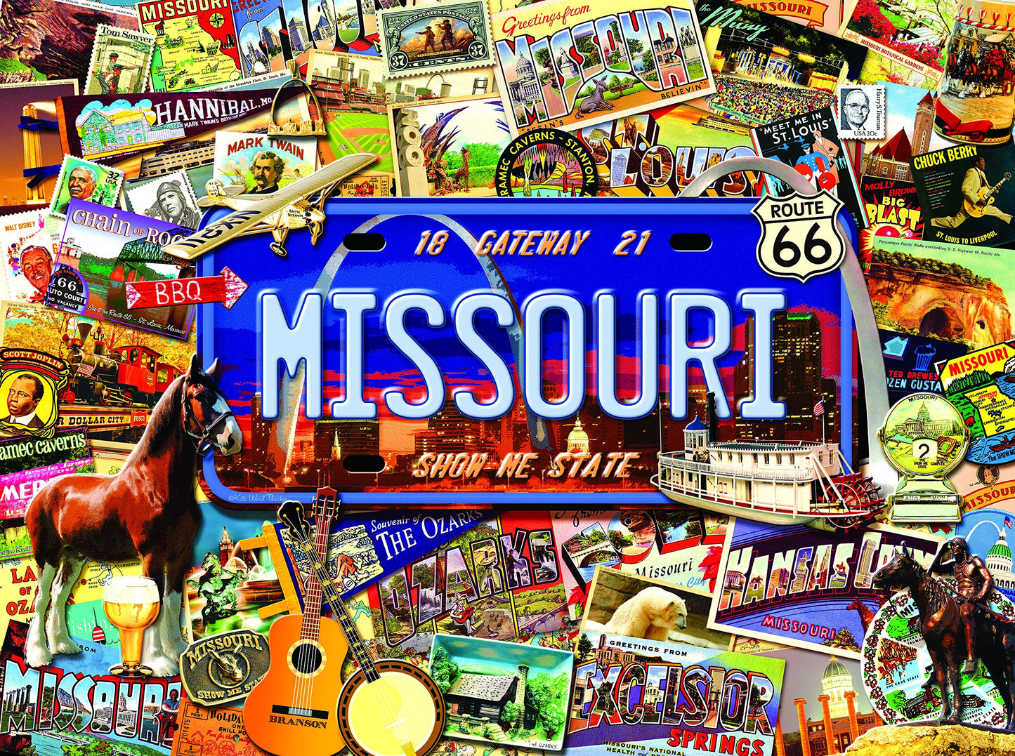 Missouri: The "Show Me" State 1000 pc Jigsaw Puzzle 70038