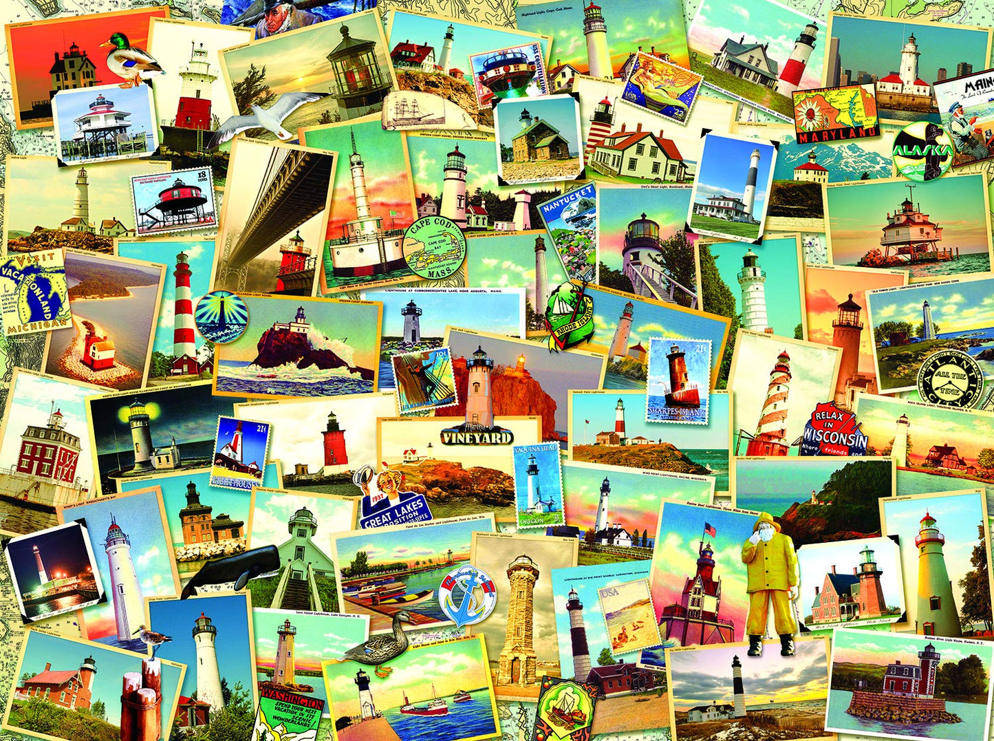 Northern Lighthouses 1000 pc Jigsaw Puzzle 70064