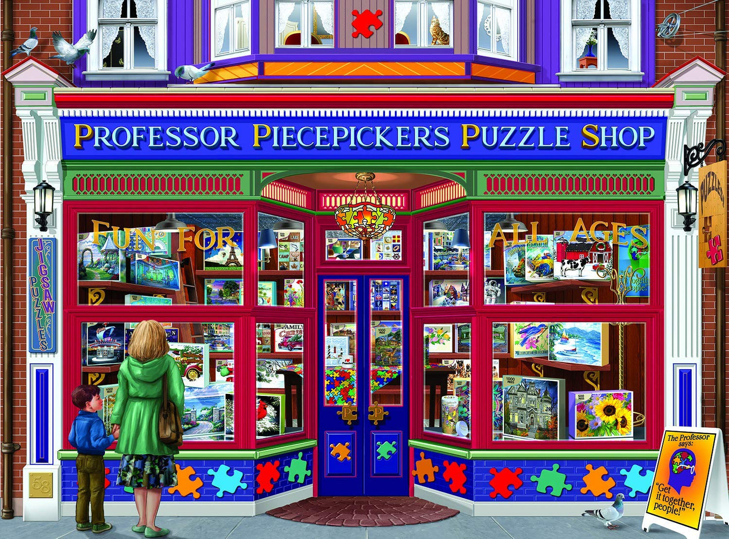 Professor Piecepickers Puzzle Shop 1000 pc Jigsaw Puzzle 70615