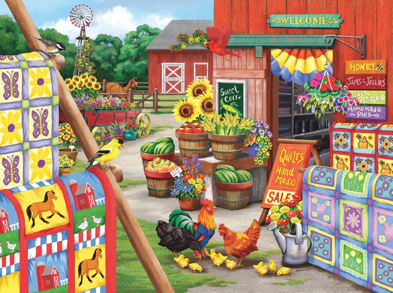 Quilts 300 pc Jigsaw Puzzle 63066