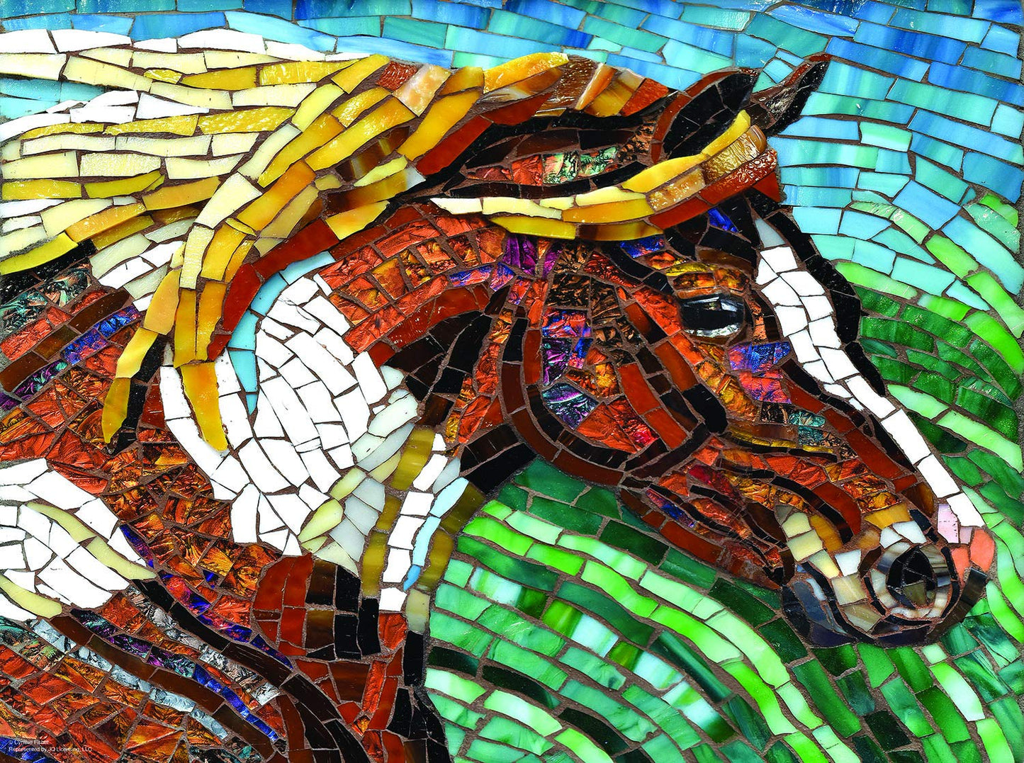 Stained Glass Horse 1000 pc Jigsaw Puzzle 70701