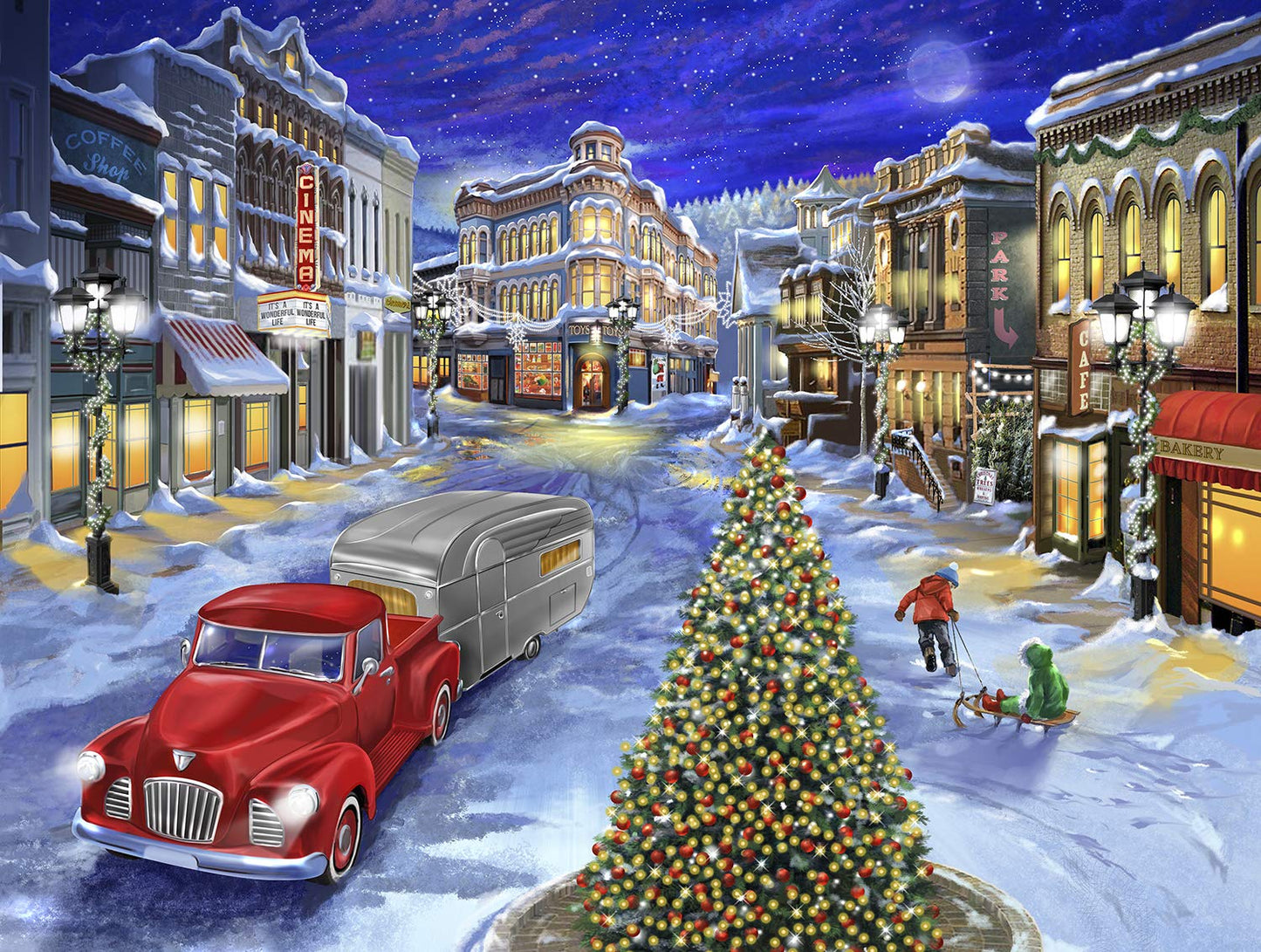 A Drive Down Main Street 500 pc Jigsaw Puzzle 31538