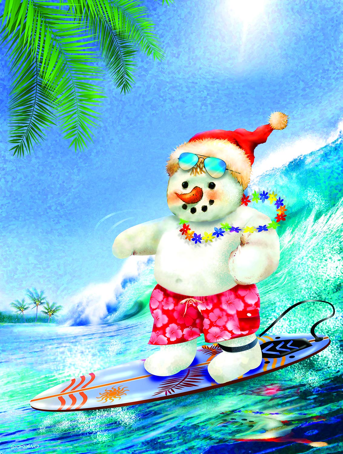 Surfin' Santa 300 pc Jigsaw Puzzle 37191
