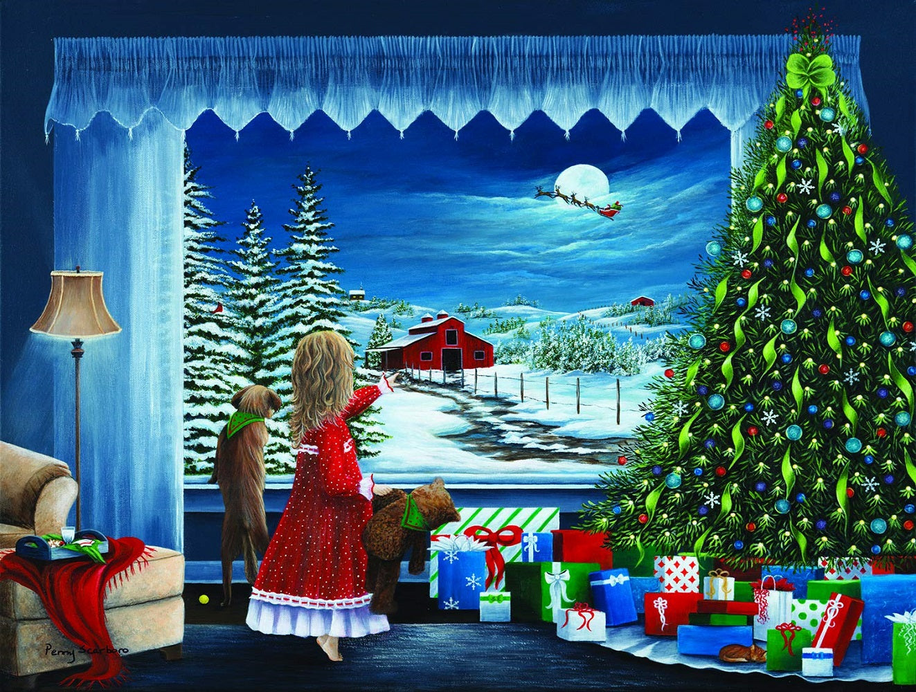 Santa's Coming 300 pc Jigsaw Puzzle 61804