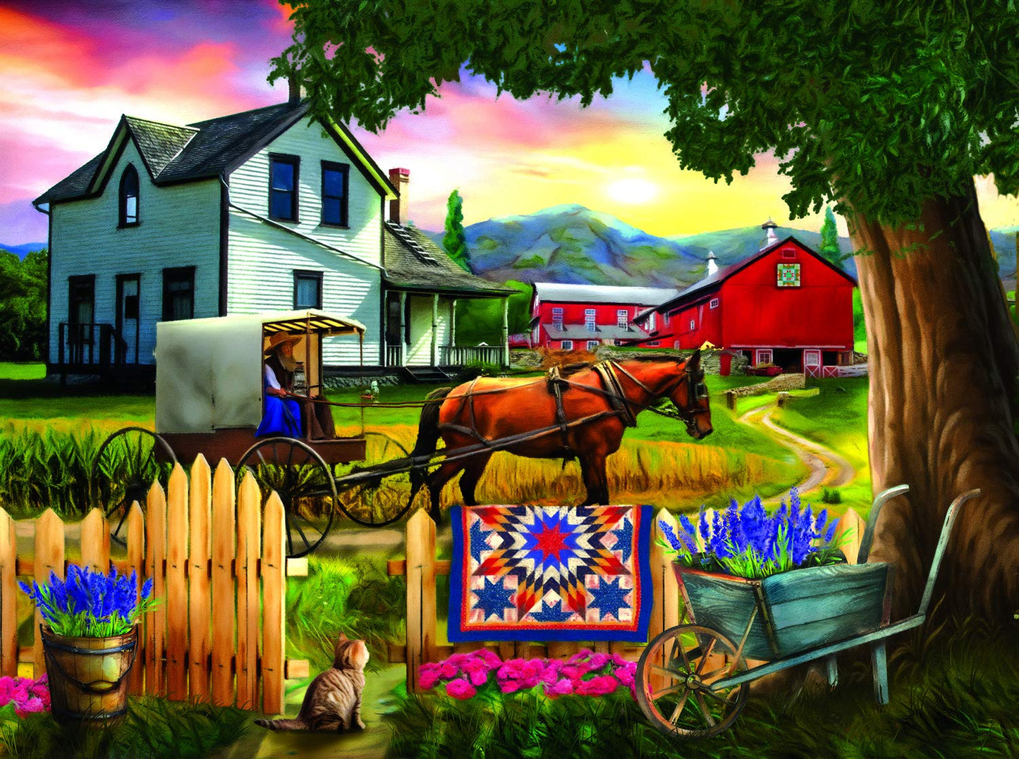 Heading Home for Dinner 1000 pc Jigsaw Puzzle 28876