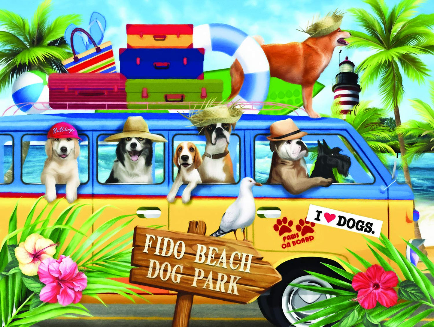 Fido Beach 300 pc Jigsaw Puzzle 29743