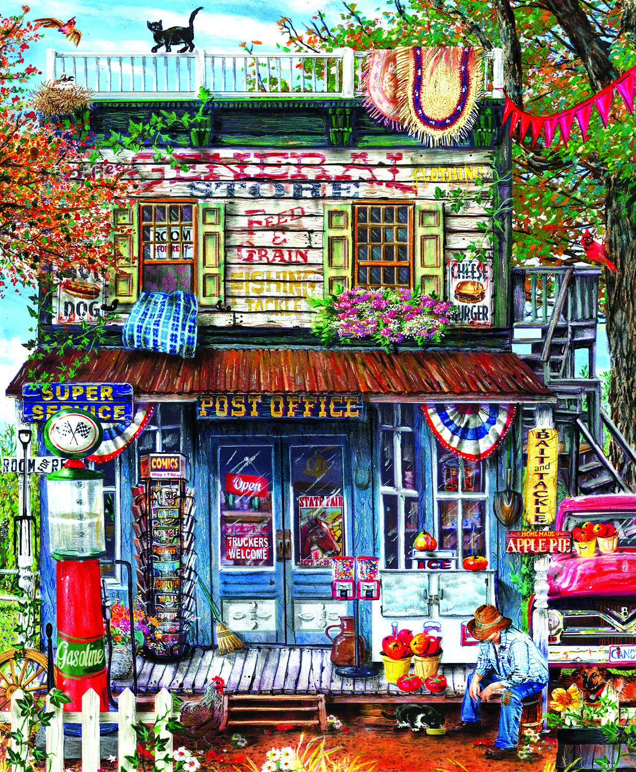 Hanging Out at the General Store 1000 pc Jigsaw Puzzle 29749