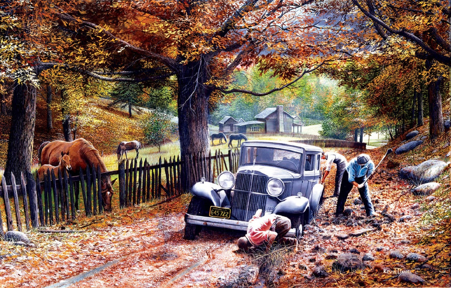 Old Depot Road 550 pc Jigsaw Puzzle 57773