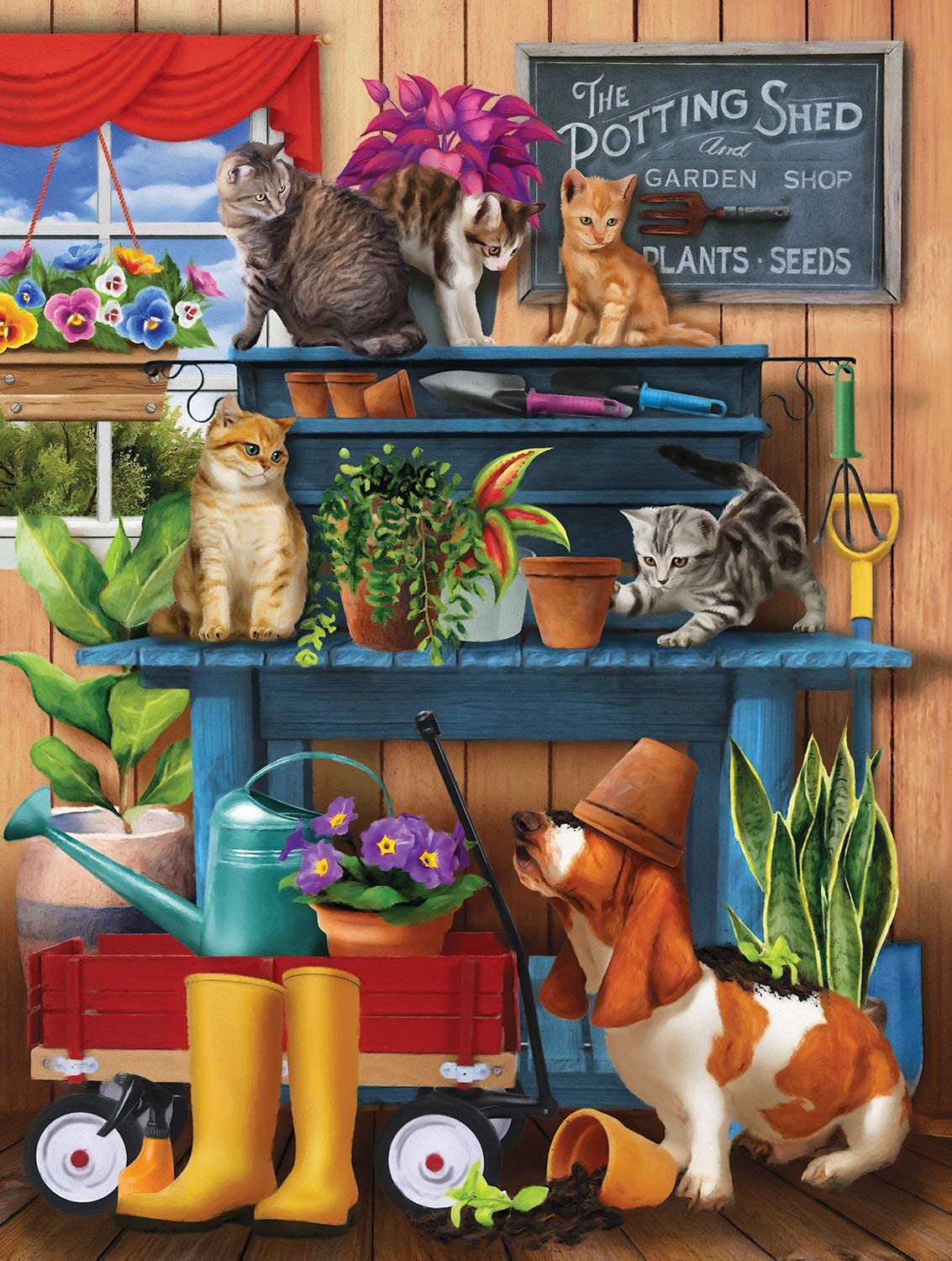 Trouble in the Potting Shed 300 pc Jigsaw Puzzle 28937