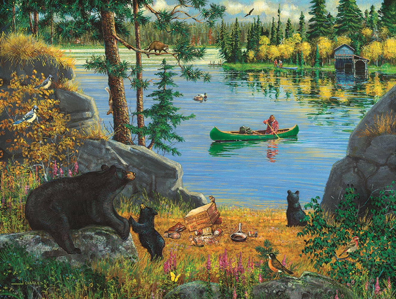 Bear Family Picnic 500 pc Jigsaw Puzzle 37241