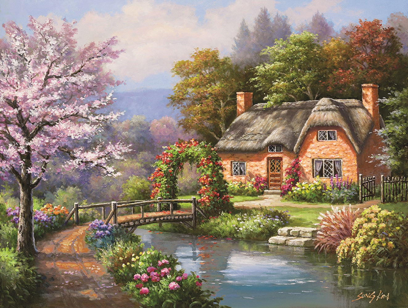 Spring Creek Cottage 500 pc Jigsaw Puzzle 36656