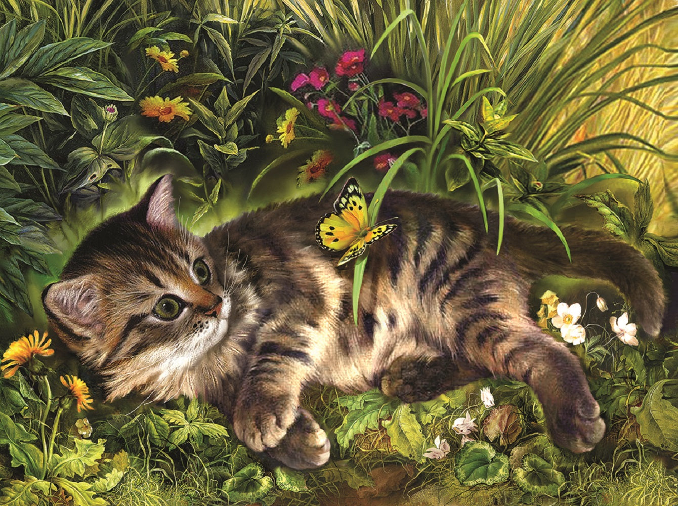 Garden Kitten Play 1000 pc Jigsaw Puzzle 39208