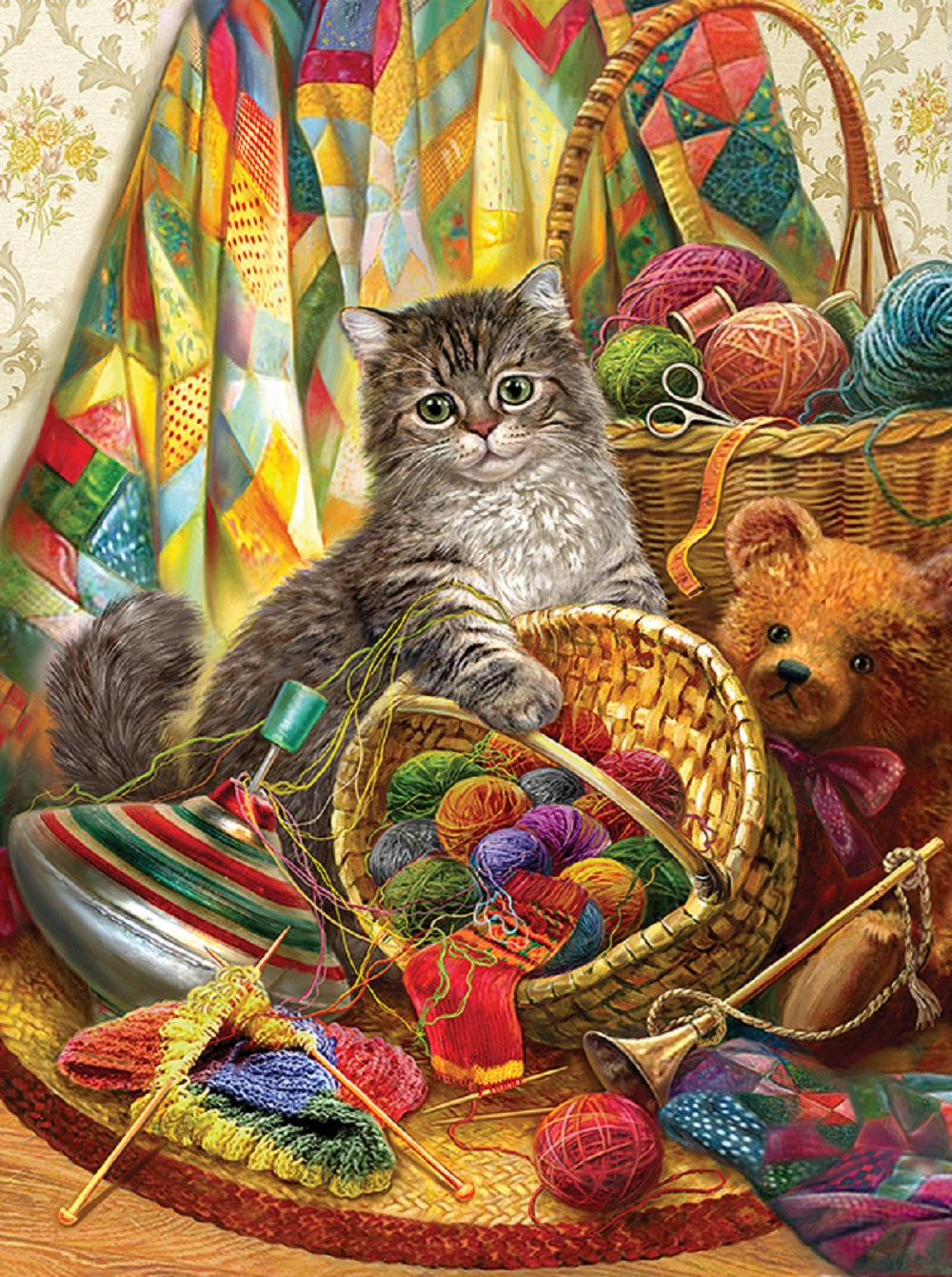Kitten and Wool 1000 pc Jigsaw Puzzle 39212