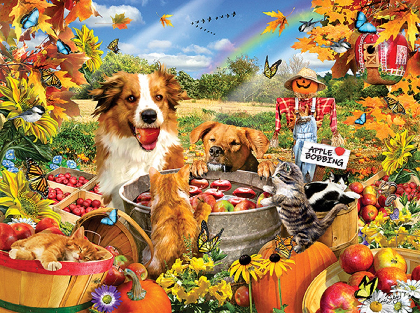 Bobbing for Apples 300 pc Jigsaw Puzzle 35106