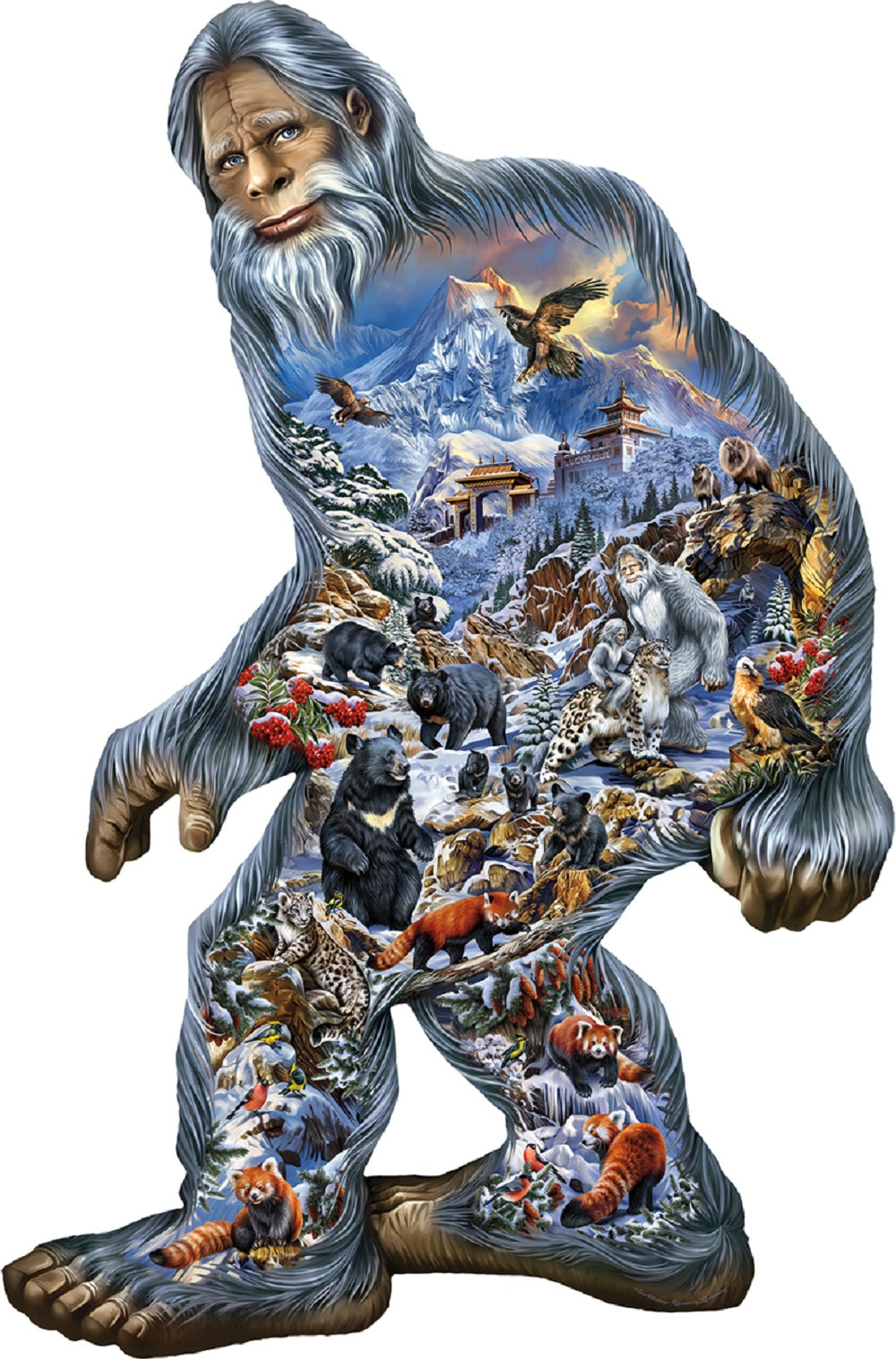 Yeti 850 pc Special Shape Jigsaw Puzzle 95017