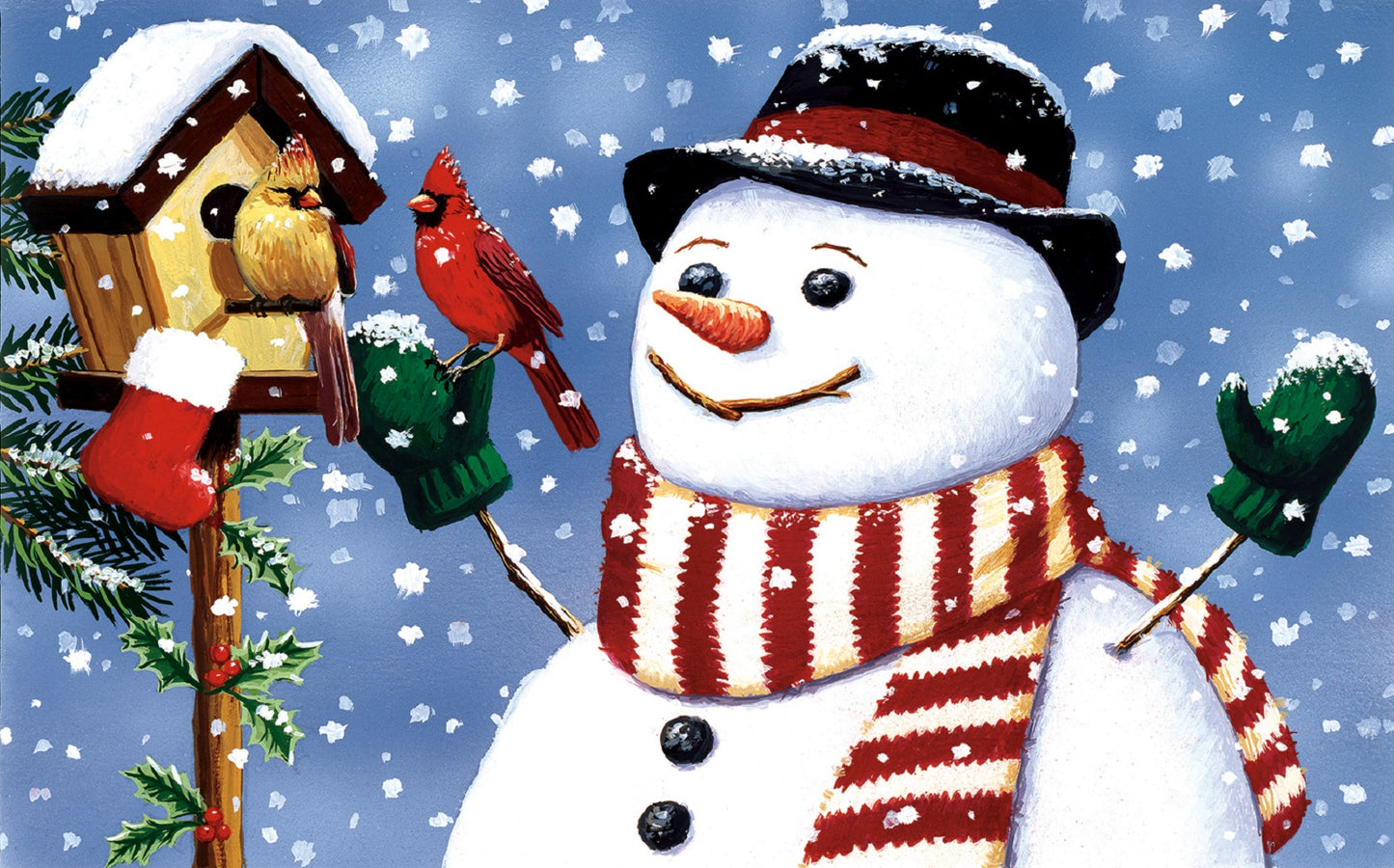 Snowman/Birdhouse 300 pc Jigsaw Puzzle 30471