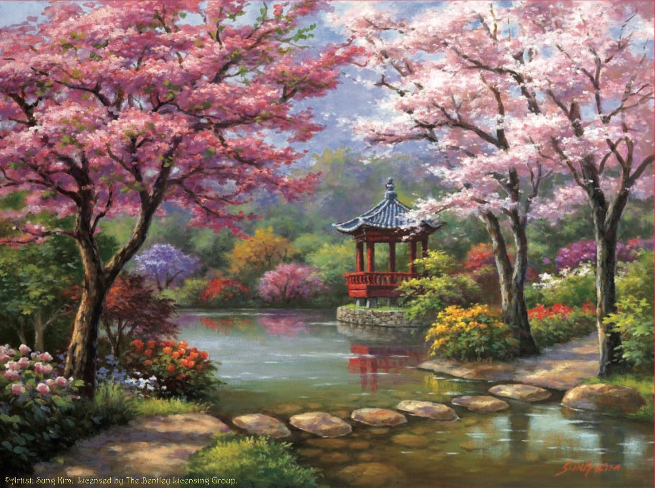 Spring Pagoda 1000 pc Jigsaw Puzzle 41167