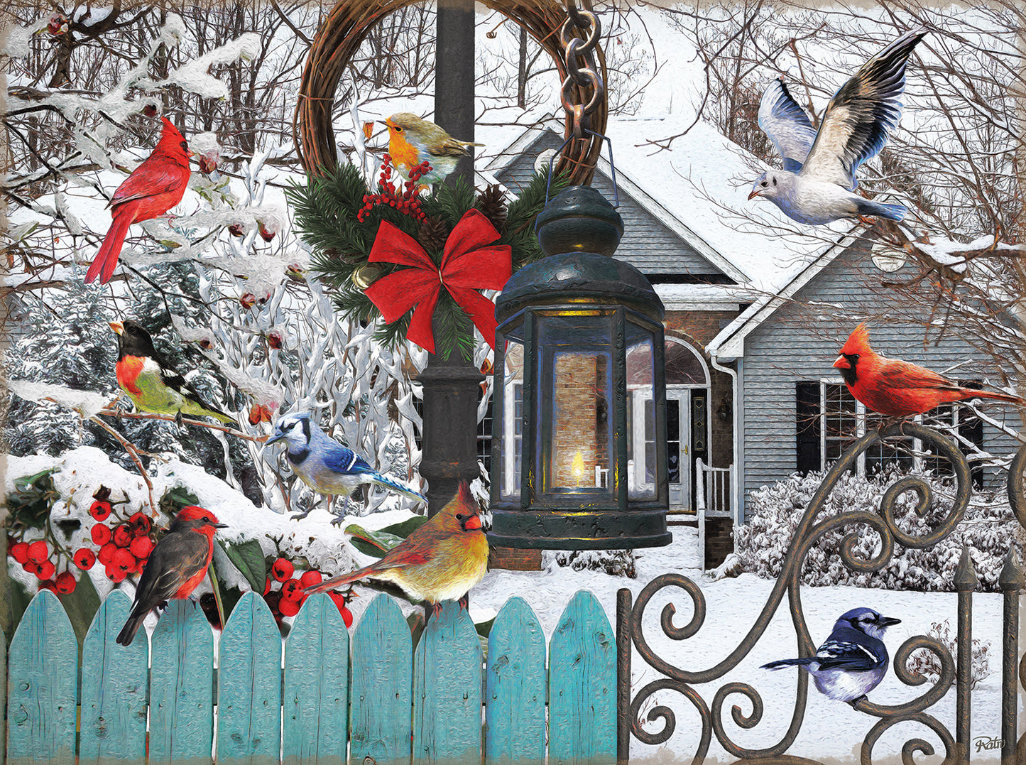 Gathering for Winter 1000 pc Jigsaw Puzzle 42228