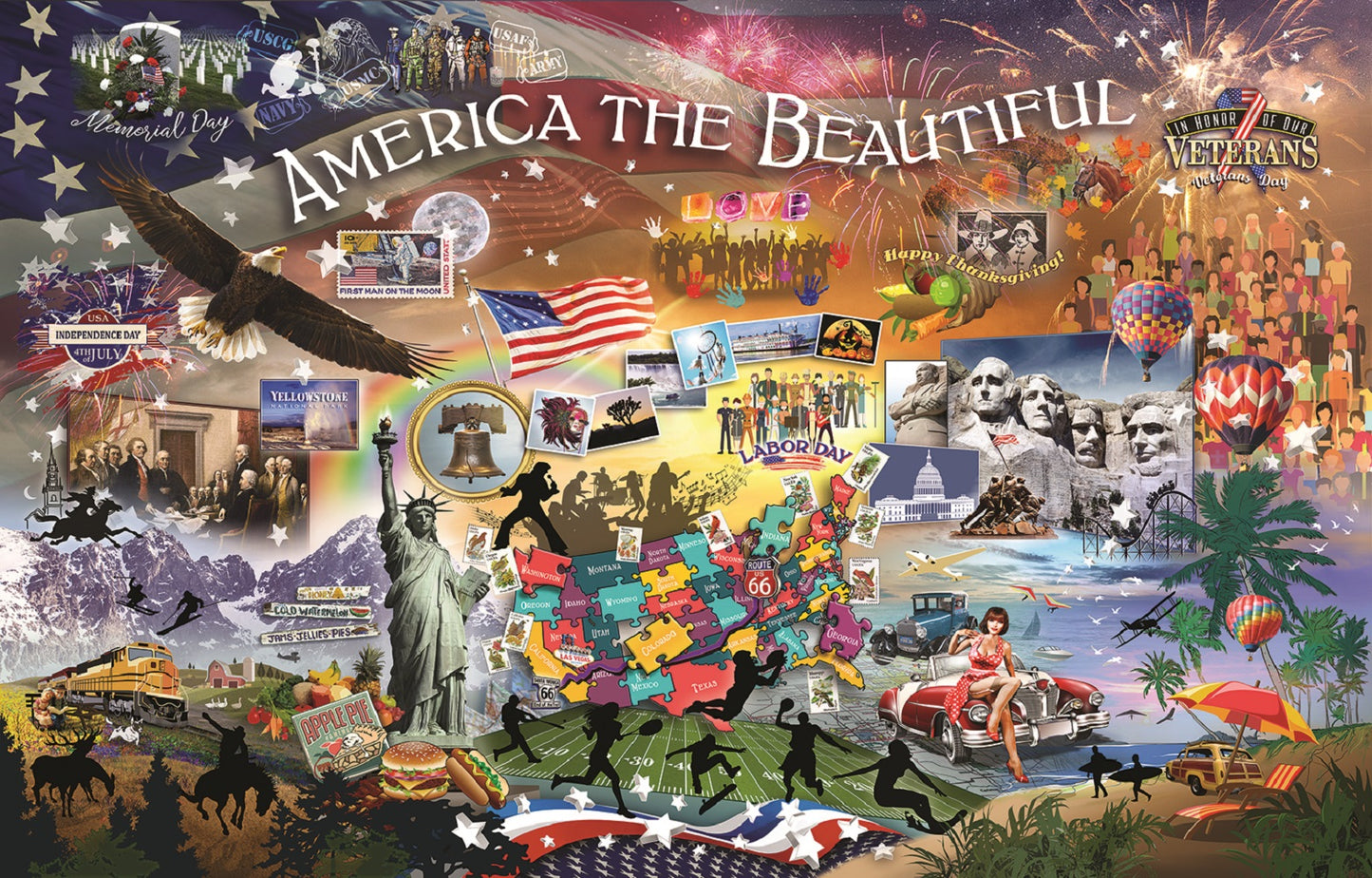 An American Collage 1000 pc Jigsaw Puzzle 51720