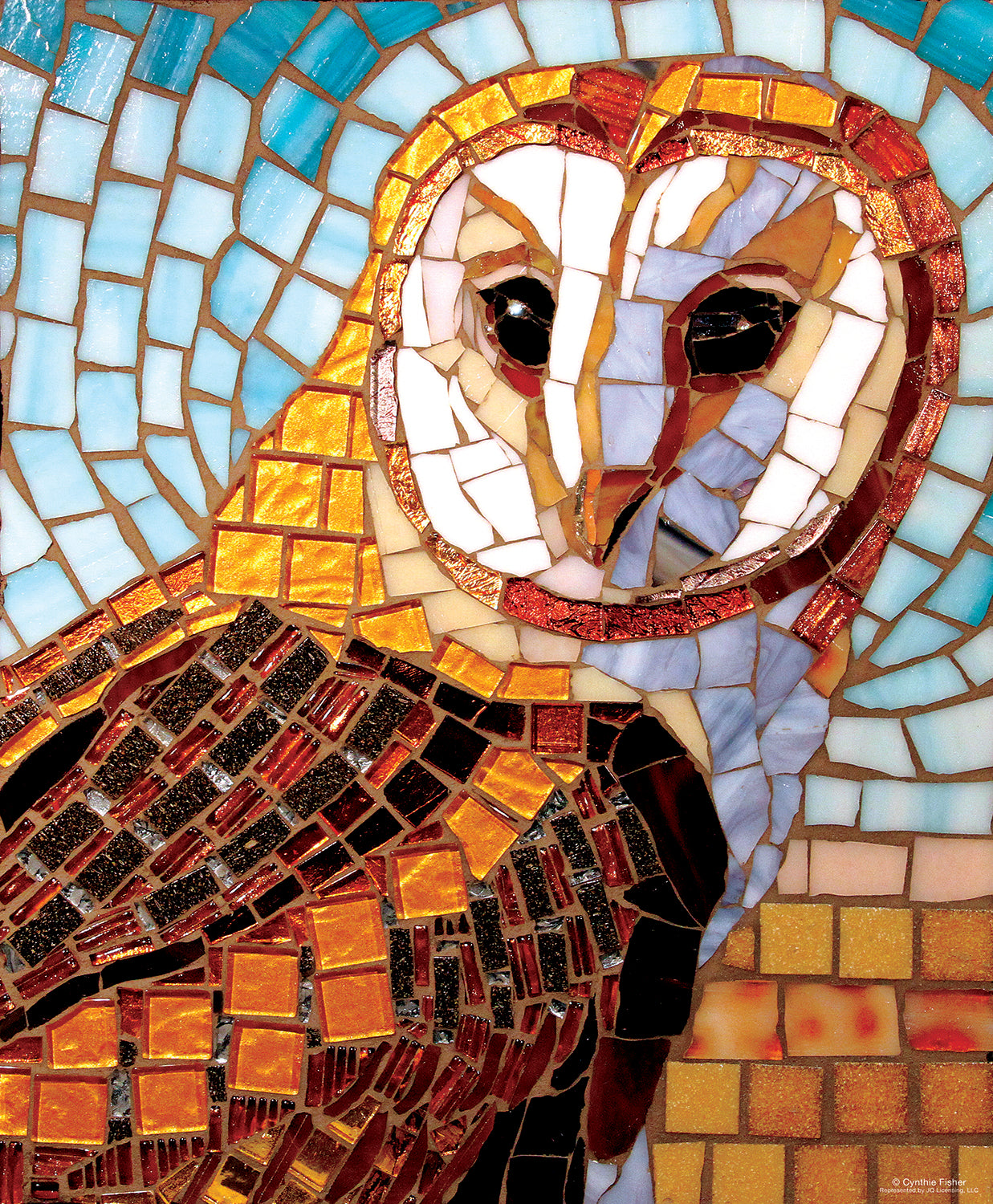 Stained Glass Owl 1000 pc Jigsaw Puzzle 70703