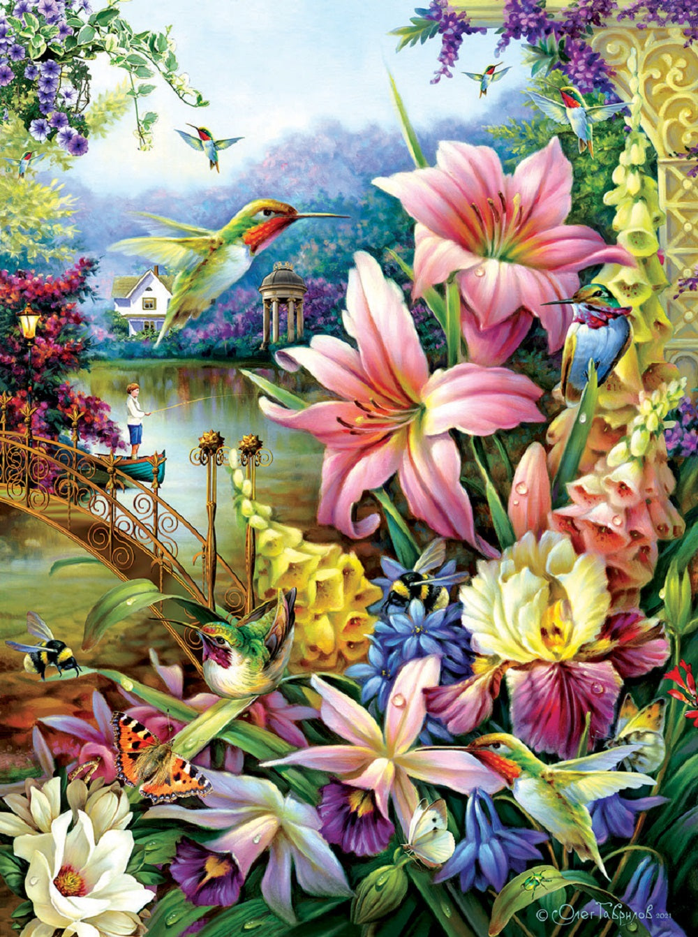 Garden by the River 1000 pc Jigsaw Puzzle 61922