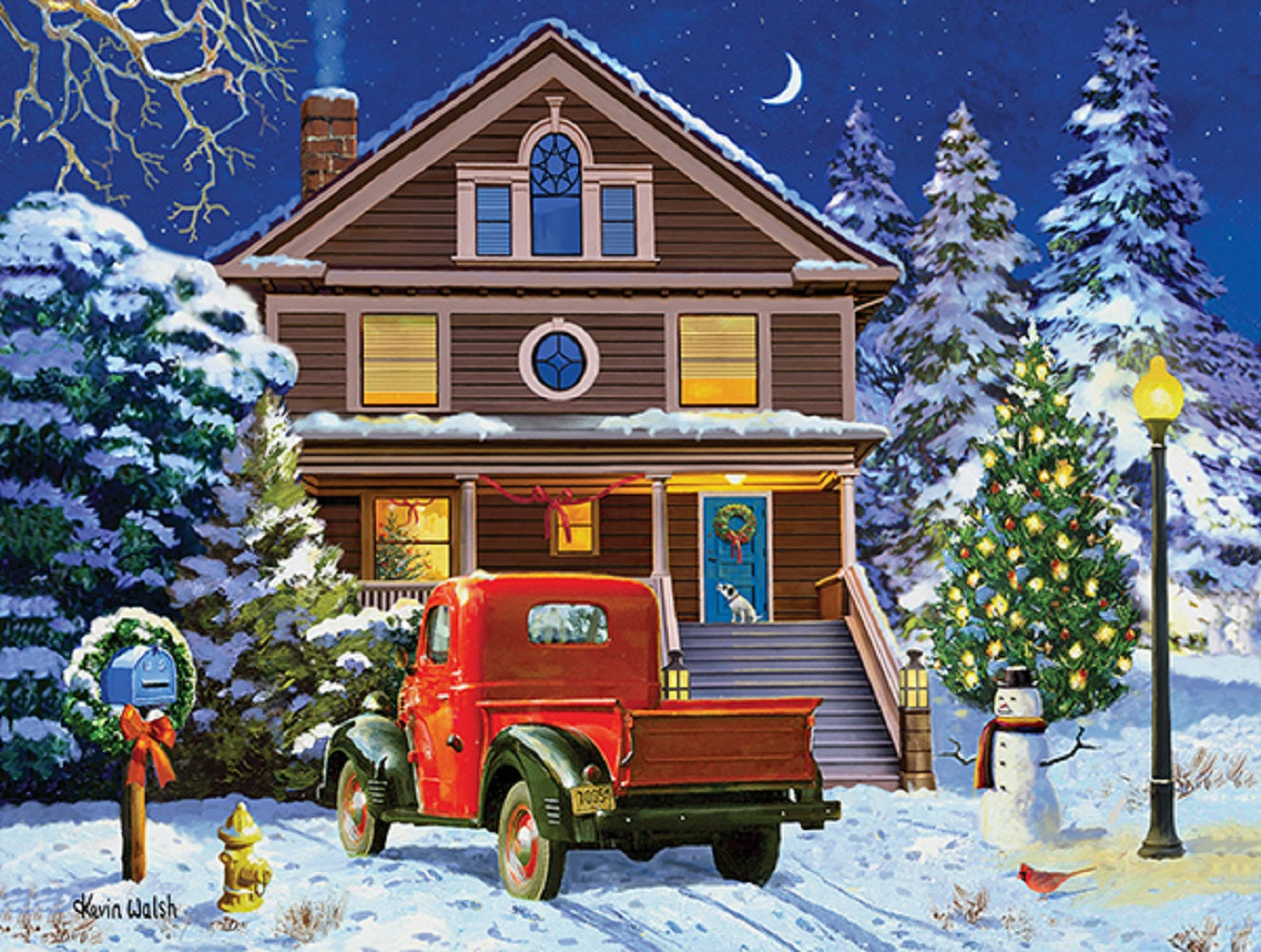 Christmas Night Visit 300 pc Jigsaw Puzzle 13313
